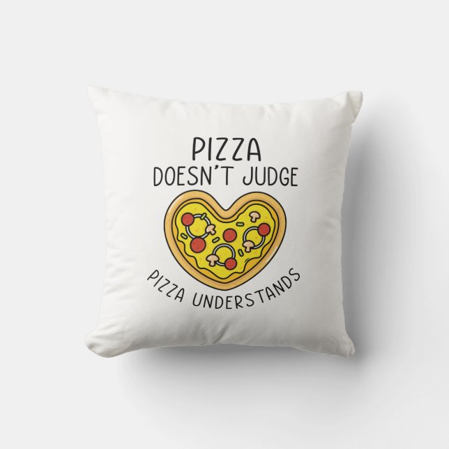 Pizza begrijpt kussen (Voorkant)