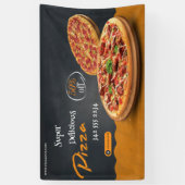 Pizza Bezorging Pizza Cafe Pizza Restaurant open Spandoek (Verticaal)