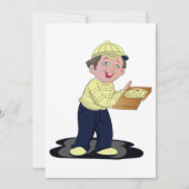 Pizza bezorgjongen kaart (Voorkant)