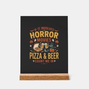 Pizza Bière Films d'Horreur Design Halloween_1