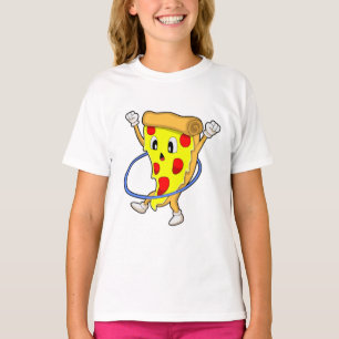Pizza bij fitness met fitnessbanden.PNG T-shirt