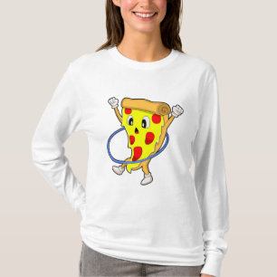 Pizza bij fitness met fitnessbanden.PNG T-shirt