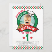 Pizza Birthday Party Kaart (Voorkant)