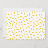 Pizza Birthday Uitnodiging (Achterkant)