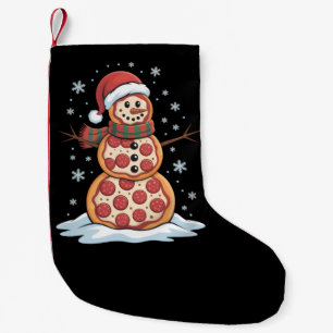 Pizza Boomman Kerstman Hoed Kerstfeest Grappig Kleine Kerstsok