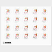 Pizza Brews en Luiers ook! Baby Shower Ronde Sticker (Vel)