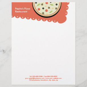 Pizza Briefhoofd Ontwerp