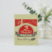 Pizza Briefkaart (Staand voorkant)
