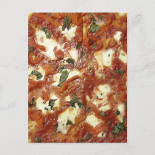 Pizza. Briefkaart (Voorkant)