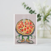 Pizza Briefkaart (Staand voorkant)