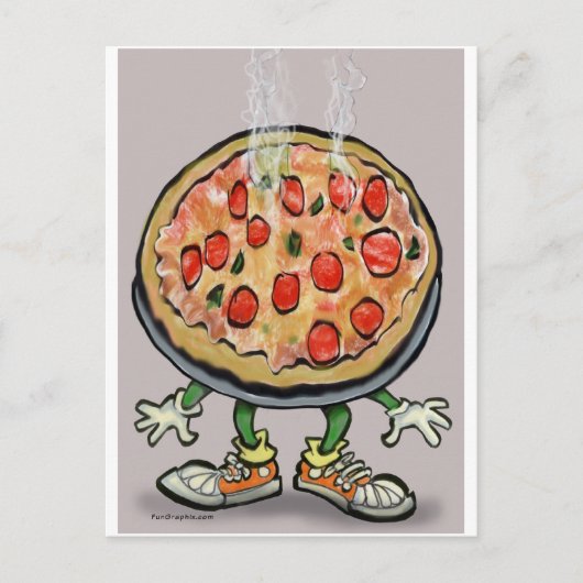 Pizza Briefkaart (Voorkant)