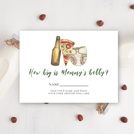 Pizza, brouwsels en luiers Hoe groot is de buik va Informatiekaartje