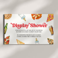 Pizza Brouwt Luiers Te Baby shower Display Douche