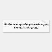 pizza bumpersticker (Voorkant)