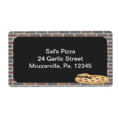 Pizza Business Label (Voorkant)