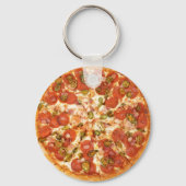 Pizza Button Sleutelhanger (Voorkant)