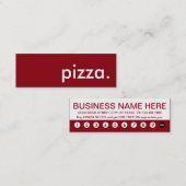 pizza. carte de fidélité (Devant / Derrière)