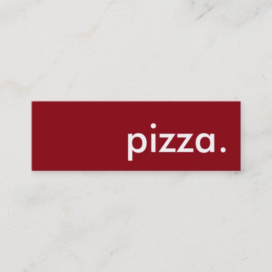 pizza. carte de fidélité (Devant)