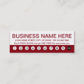 pizza. carte de fidélité (Dos)