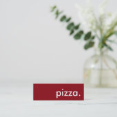 pizza. carte de fidélité (Debout devant)