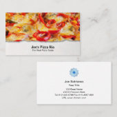Pizza Carte de visite alimentaire personnalisé (Devant / Derrière)