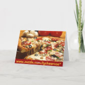 Pizza ? carte de voeux (Dos)
