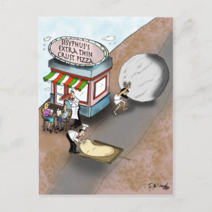 Pizza Cartoon 9366 Briefkaart