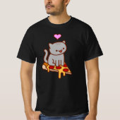 PIZZA CAT Funny Cat T-SHIRT (Devant)