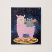 Pizza Cat Space Cat Riding Llama puzzle puzzle (Vertical)