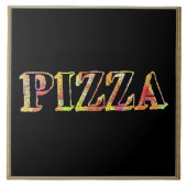 Pizza Ceramic Tile Tegeltje (Voorkant)