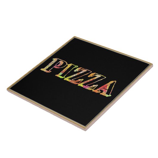Pizza Ceramic Tile Tegeltje (Zijkant)