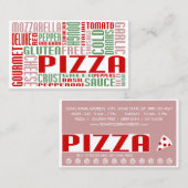 pizza (chat) klantenkaartje (Voorkant / Achterkant)