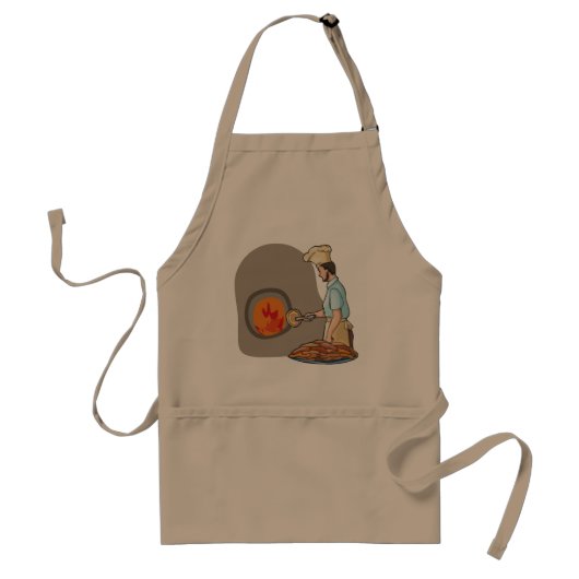Pizza Chef Apron Standaard Schort (Voorkant)