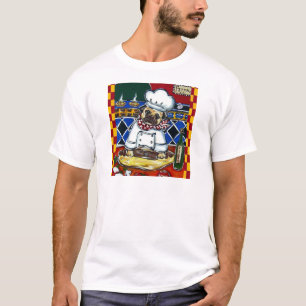 Pizza Chef Pug T-shirt
