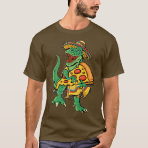 Pizza Cinco de Mayo Kinder Boys Dinosaur T re Somb T-shirt