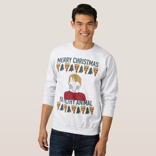 Pizza classique moche Kevin Sweatshirt (Devant entier)