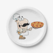 Pizza Cook Papieren Bordje (Voorkant)