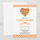 Pizza Couples Bridal Shower Invitation (Devant / Derrière)