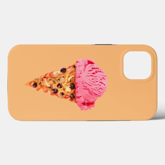 Pizza crème glacée Coque-Mate coque iphone (Verso (horizontal))