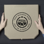 PIZZA Custom Business Logo Large Rubberstempel
