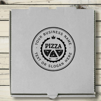 PIZZA Custom Business Logo Large Rubberstempel