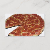Pizza Cutter Profile Card Sjabloon Visitekaartje (Achterkant)