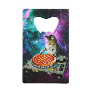 Pizza de chat du DJ de l'espace