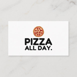 PIZZA DE HELE DAG VISITEKAARTJE