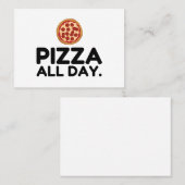 PIZZA DE HELE DAG VISITEKAARTJE (Voorkant / Achterkant)