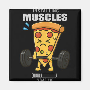 Pizza Deadlift Gym Rat Installeren Spier Lifting M Magneet