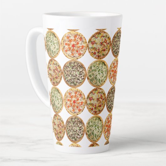 Pizza délice Latte Mug (Angle gauche)