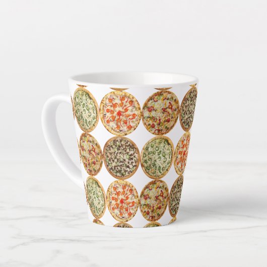 Pizza délice Latte Mug (Angle gauche)