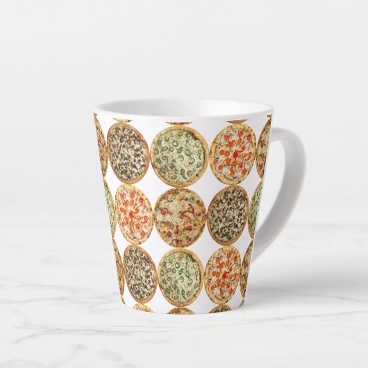 Pizza délice Latte Mug (Angle droit)