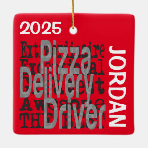 Pizza Delivery Driver Extraordinaire CUSTOM Keramisch Ornament